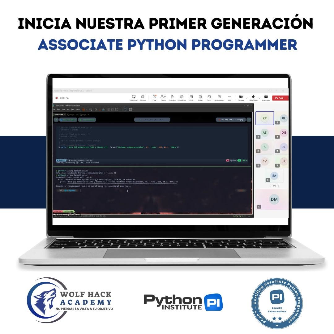 Evidencia visual de Associate Python Programmer